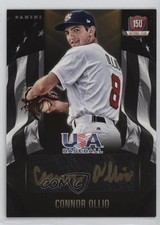 2015 Panini USA Baseball Black Gold Signatures 37/49 Connor Ollio #17 Auto 0a7