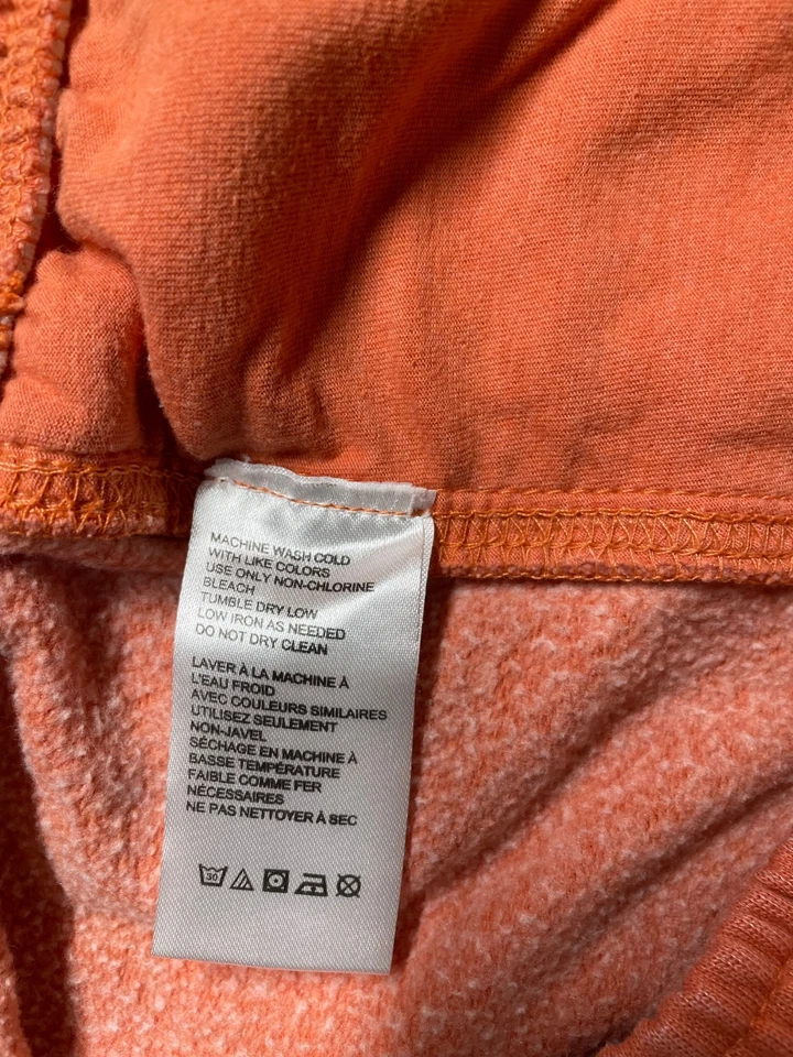 Pantalones cortos deportivos BDG Langostino para mujer naranja óxido con cordón tiro alto talla L Foto 4 de 4