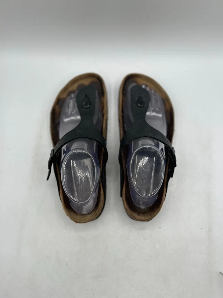 Sandalia Birkenstock Gizeh Chanclas Para Hombre Talla 10 Cuero Negro Punta Abierta Sin Cordones Foto 4 de 4