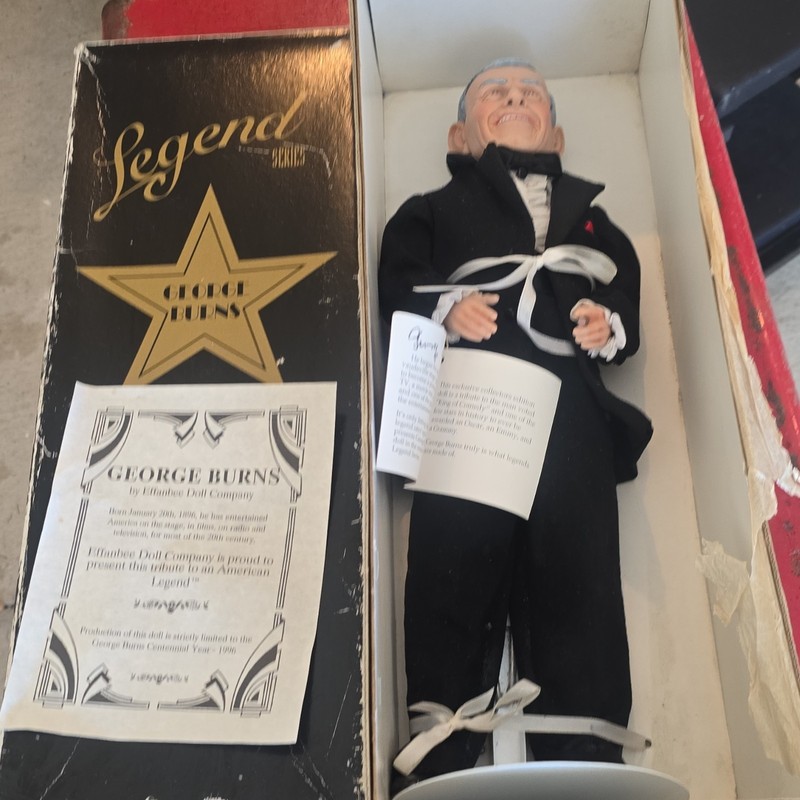 Effanbee Legend Series George Burns Limited Edition Figure w/ COA 1999