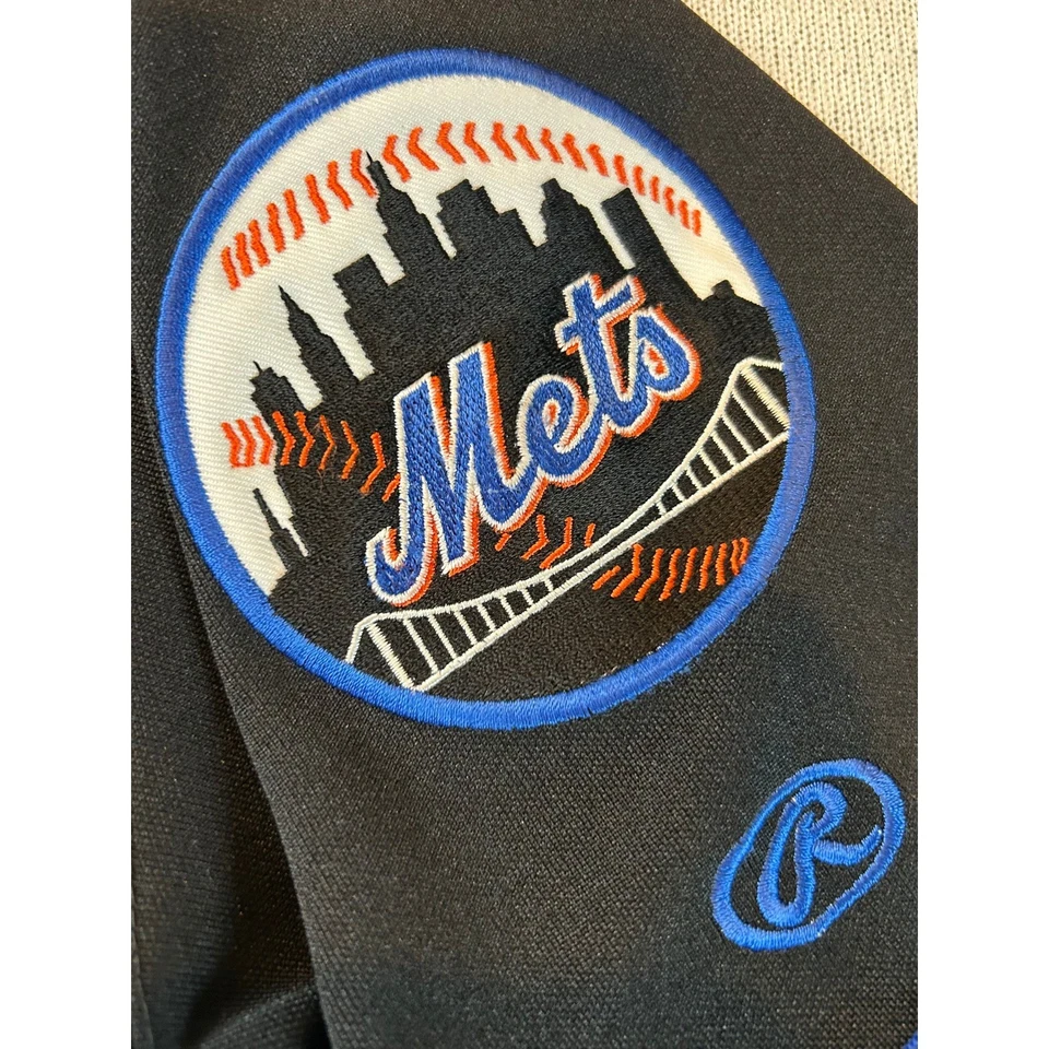 Camiseta deportiva de béisbol vintage Y2K Kids Rawlings Mike Piazza New York Mets talla 18/20 Foto 4 de 4