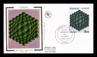 Dr Jim Stamps France FDC Victor Vasarely Op Art Homage to Hexagon Silk Cachet