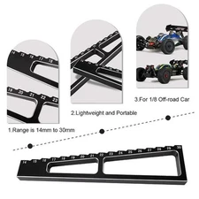 RC Vehicle Measuring Tool Metal Model Car Chassis Droop Gauge for 1/8