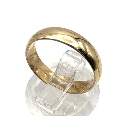 Nachlass 14k Gelbgold 4mm Ehering 2,4g Gr.6 899 $ #2046 (24 Stunden Versand)