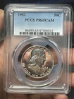 1952 Cameo Proof Franklin Half Dollar PCGS PR65 CAM