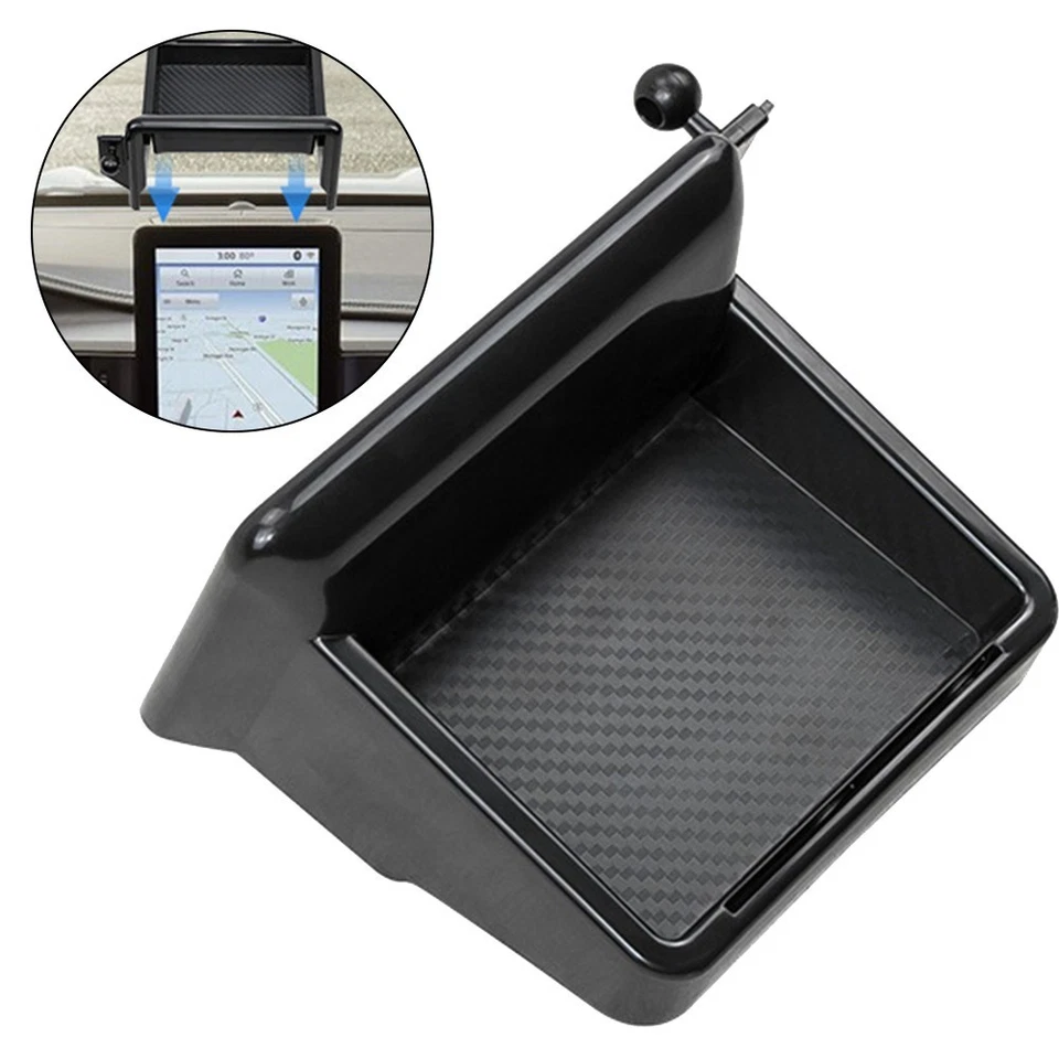 Holder Tray Holder Tray For Ford 2020-2024 Convenient ABS Screen Rear Storage - Image 2 of 4