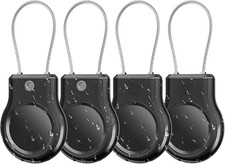Waterproof Air Tag Keychain Holder - 4 Pack Air Tag Shockproof Lock Case