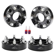 6 Lug 6x135 Hubcentric Wheel Spacers for 2015 1.5 inch 2015-2025 F150 Black