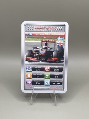 2018 Ace Trumps F1 Formula 1 Altenburger #B4 Jenson Button 2013 McLaren