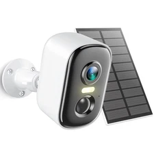 2K Security Cameras Wireless Outdoor, WiFi Cameras for Home Security with Sol...