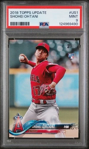 2018 Topps Update Series - Shohei Ohtani #US1 Pitching, Red Jersey (RC)