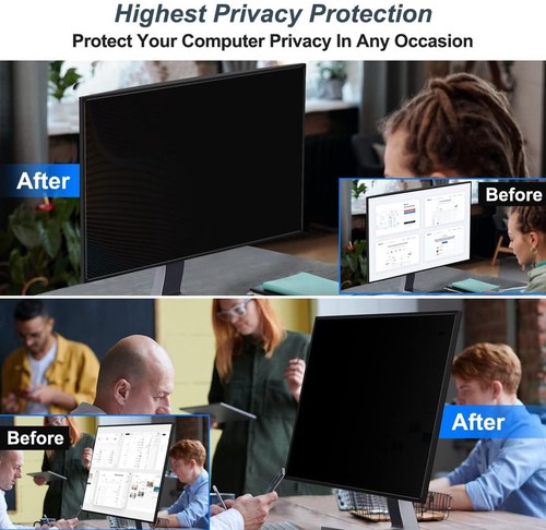 Pack 2 PROTECTORES PC PANTALLA ANCHA PRIVACIDAD MONITOR PREMIUM RELACIÓN 24" 16.9 - Imagen 6 de 6