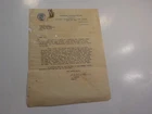 Military Letter 1935 Major Halsey Fort Sam Houston Texas John Yakimof WWII WW2