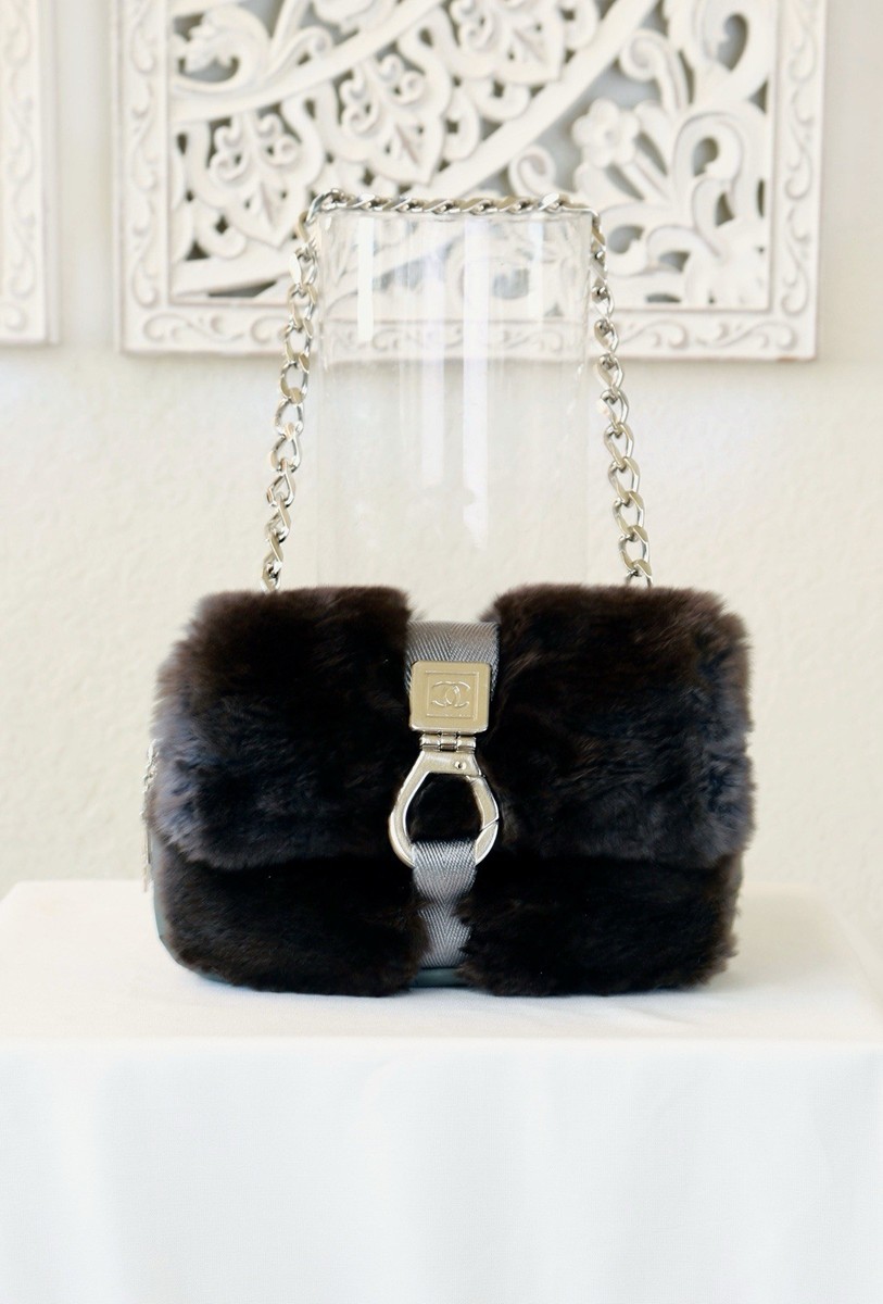 Chanel Limited Edition Rabbit Fur Flap Bag | eBay