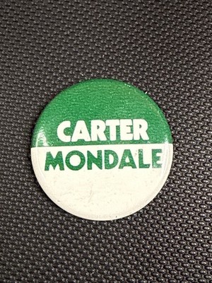 Carter Mondale US Presidental Election Pin Button