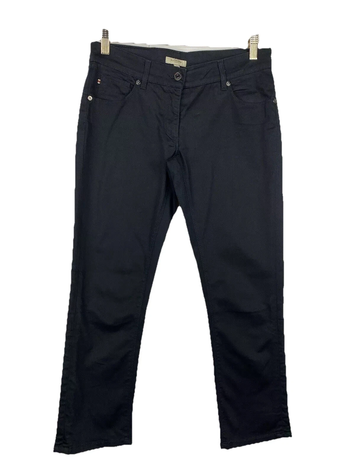 Burberry London ladies cropped breeches pants size US 4 UK 6 black