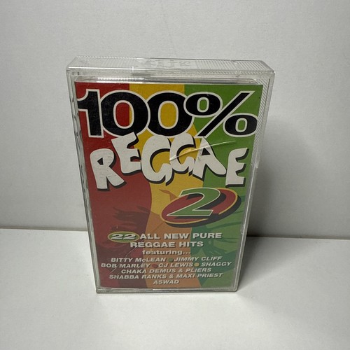 100% Reggae Volume 2 - 22 Hits Bitty McLean Bob Marley Cassette Compilation