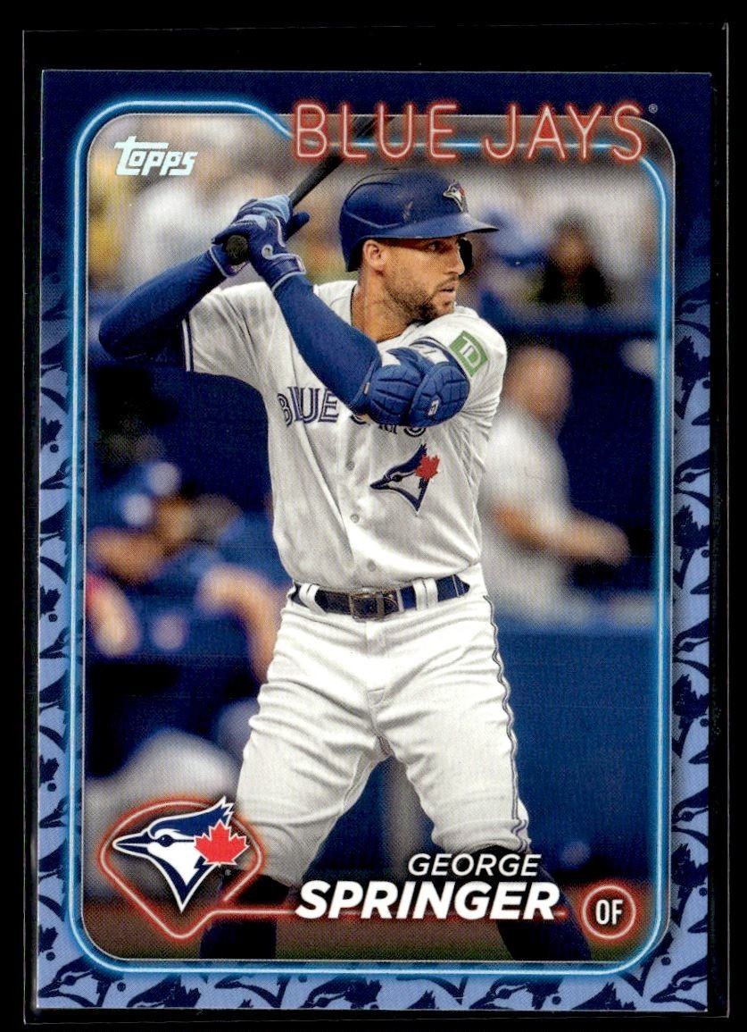 2024 Topps Blue Team Color Border George Springer Toronto Blue Jays #72