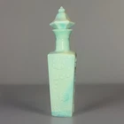 Vtg Jim Beam Mint Green Slag Milk Glass Jadeite Liquor Decanter Bottle Stopper