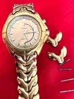 Vintage Seiko Kinetic Sports 100 5M42-0B21  New Capacitor 7 3/4 Wrist Size Gold