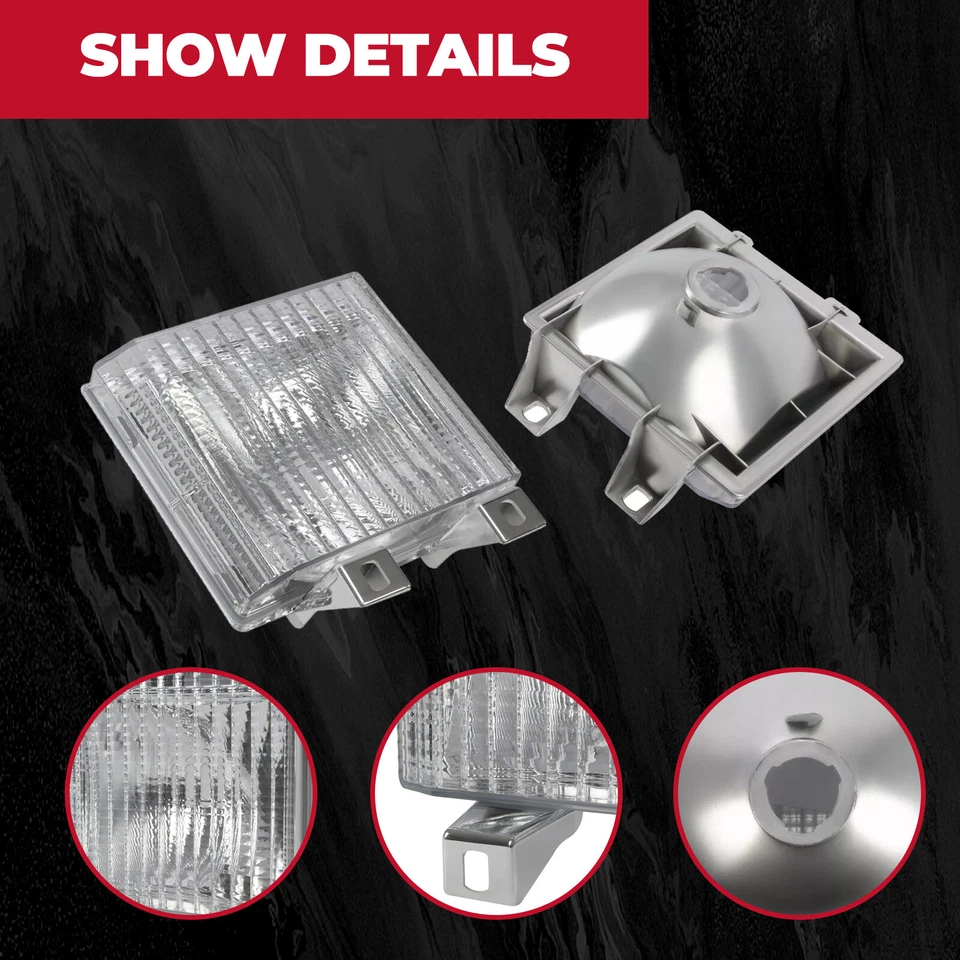 Pair Set Turn Signal Side Corner Marker Lamp Light for Chevy GMC Pickup Truck - Image 2 of 4