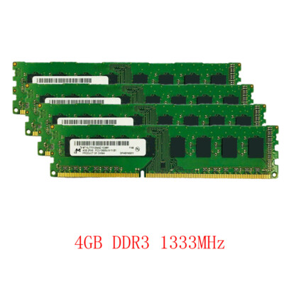 Barrette Mémoire RAM DDR3 Micron 8GB Ou 4GB – 1333MHz PC3-10600U, 240 Broches – Pour PC De Bureau, Garantie à Vie