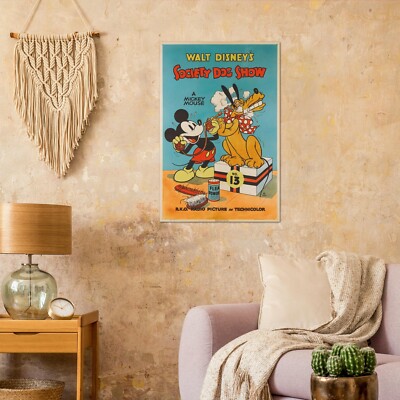 Disney Mickey Mouse Vintage Movie Poster, Society Dog Show 1939