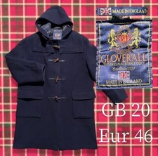 Gloverall England Navy Wool Duffel Coat Parka Toggle Gb20 Eur46 Us 16 18 Xl Xxl