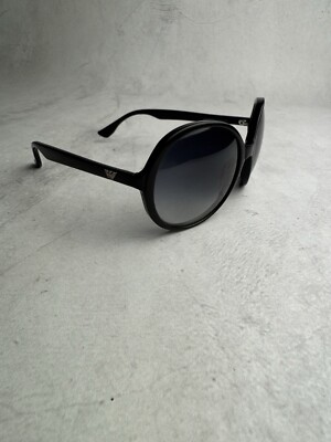 Emporio Armani EA9703S Women s Sunglasses Black Round Oversized Designer Shades