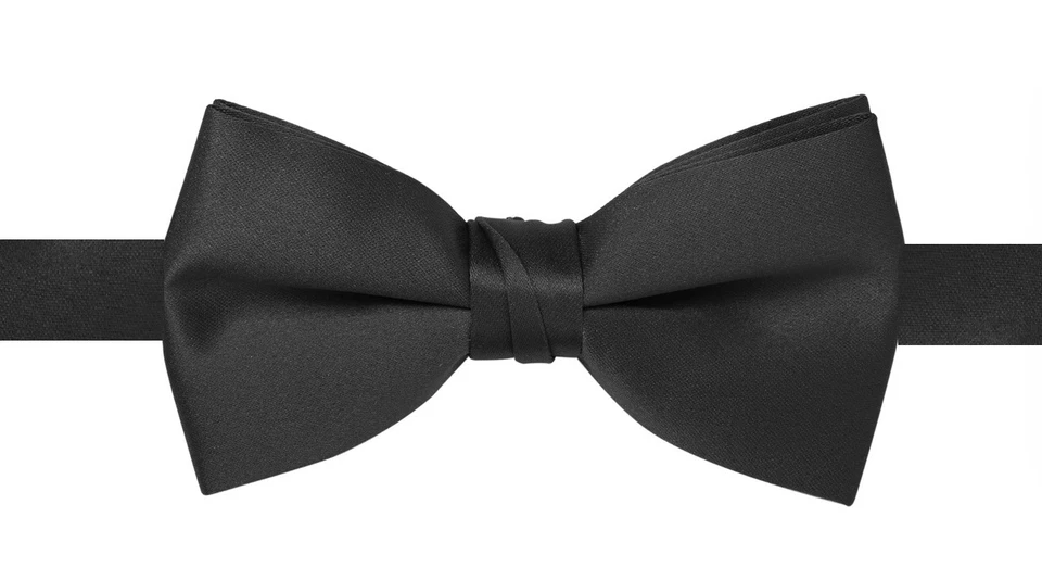 New Mens Black Satin Tuxedo Vest Bow Tie Adj. Low Cut XXL Big Tall 50 - 60 Coat - Image 3 of 3