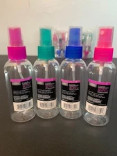 2OZ 144pc Bulk  TSA Clear Plastic Spray Bottles Travel Refill Mist Pump Reusable