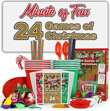 Funwares Minute of Fun, 24 Days Christmas - 24 Fun Christmas-Themed Red 
