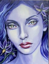 Ethereal portrait by Kamille Freske Painting Canvas