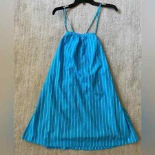 WOMEN'S Blue White Stripe Mini Shift Dress A New Day