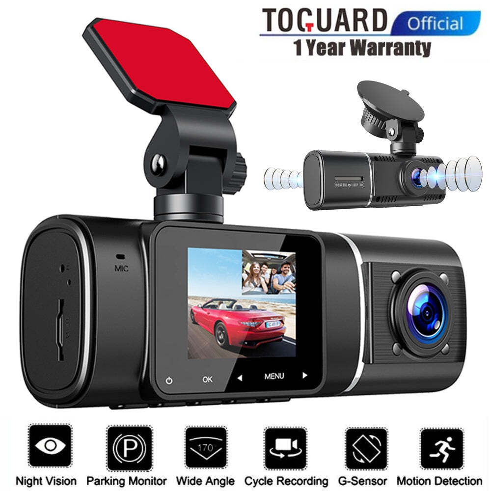 Rearview Mirror Camera TOGURDM In Mirror Dash Cam With Backup