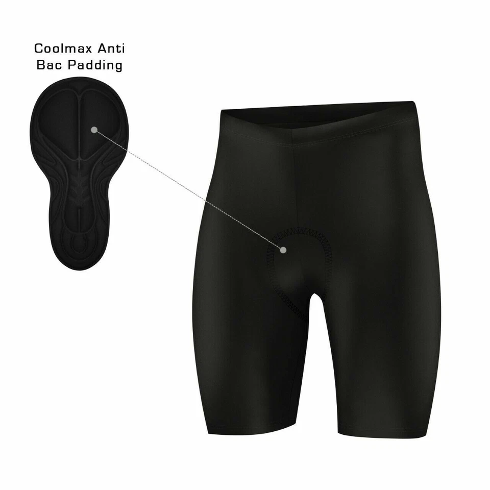 MTB Cycling Shorts Off Road Bike Coolmax Anti Bac Padded Liner Baggy Knicks - Image 4 of 4