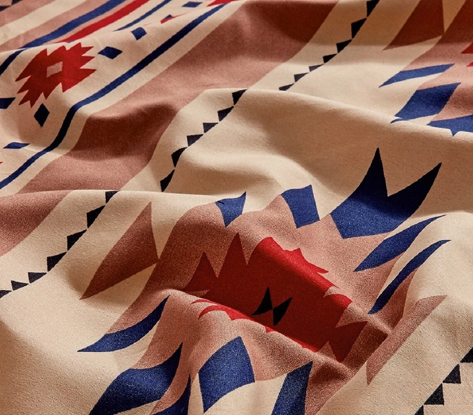 Juego de sábanas multicolor tribal suroeste de 4 piezas Chezmoi Collection Foto 3 de 4