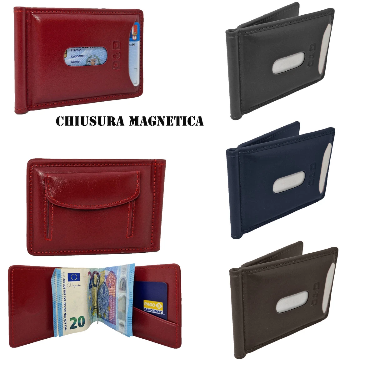 Portafoglio Clip Fermasoldi | Acquisti Online Su - Foto 8