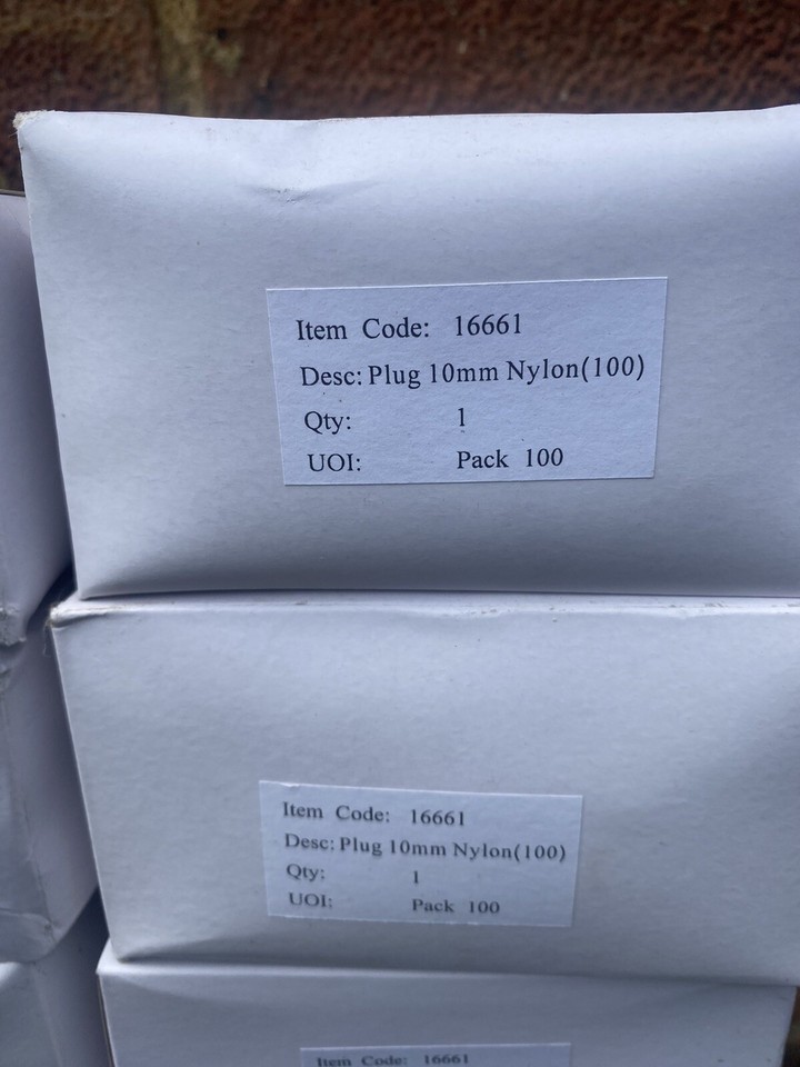 🔥100 x NYLON WALL PLUG RAW PLUG RIMLESS SCREW 10MM DRILL NEW🔥 eBay