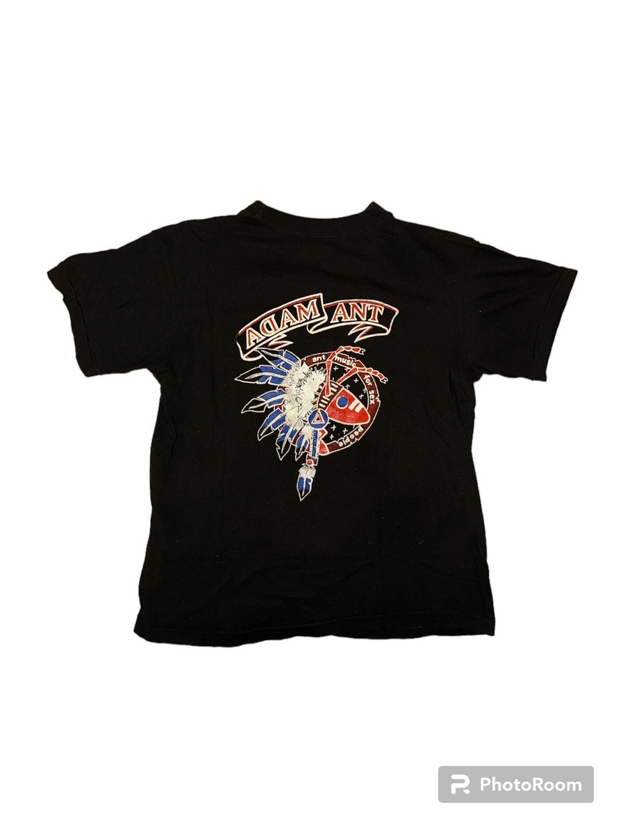 Vintage 80's ADAM ANT US TOUR Rock T-Shirt Paramount Tag Size