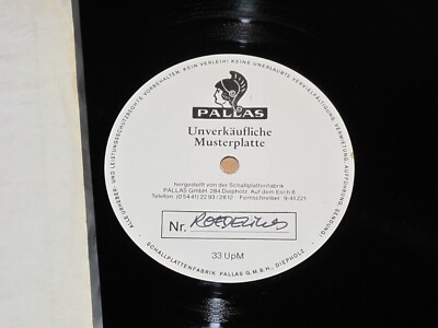 Roedelius PROMO LP - Wenn Der Südwind Weht / 1981 GERMAN SAMPLE PRESS in MINT-