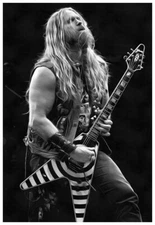 Zakk Wylde Canvas Poster 24x36 Concert Photo Wall Art Print - DIGITAL PAINT