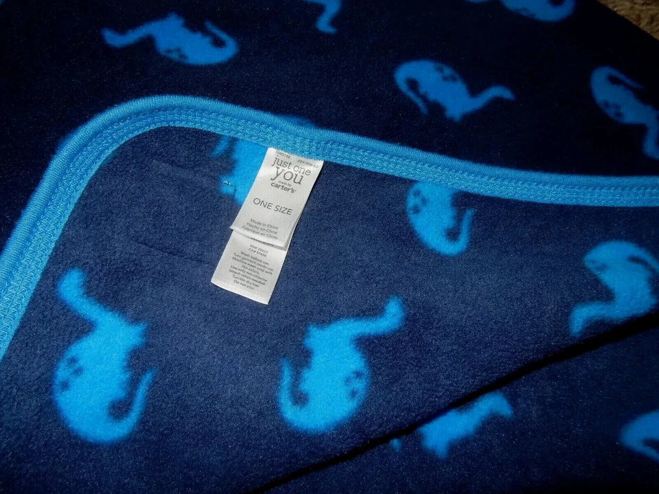 8L !WOW! Vintage LN Carter's DINOSAUR Plush Fleece Crib Baby Blanket Comforter - Image 2 of 4