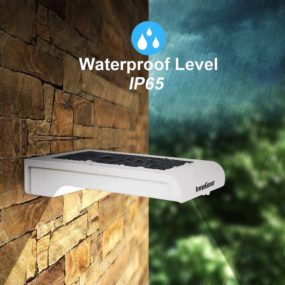 Солнечные водосточные желоба 24 светодиода солнечные лампы с датчиком движения IP65 водонепроницаемые солнечные - Изображение 3 из 4