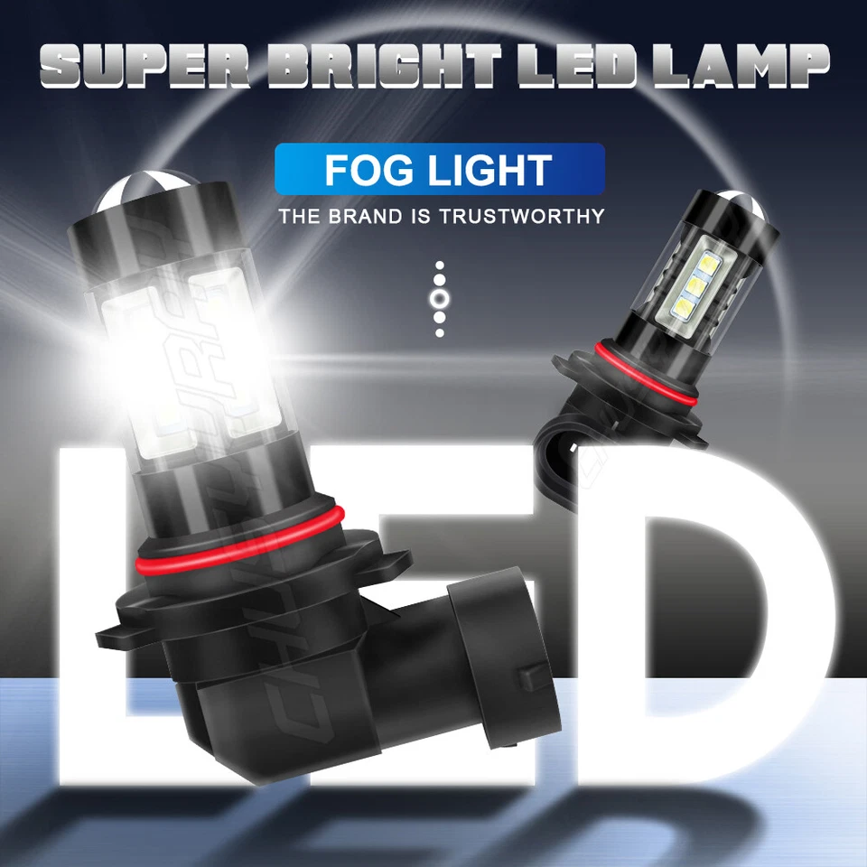 LED Upgrade Fog Light 6K White Bulbs For 2003-18 Dodge RAM 1500 2500 3500 2Pcs - Image 2 of 4