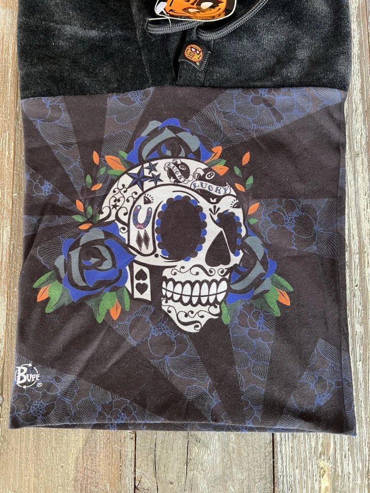 Buff EE. UU. Polar Polar Polar Lucky Sugar Skull Sudadera con Capucha Cuello Calentador Polartec Térmico Pro Foto 2 de 4