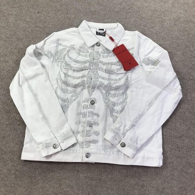 Guapi Jacket Mens Large Dead Or Alive Skeleton Crystal Limited Edition Aaron Wil