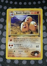 Brock's Dugtrio (1st Edition) Pokemon Gym Challenge #22 on eBay