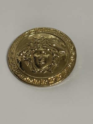 Vtg Gianni Versace Gold Medusa Brooch | eBay
