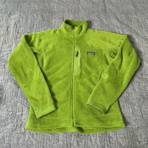 Chaqueta polar vintage Patagonia Regulator R1 Polartec verde para hombre talla mediana